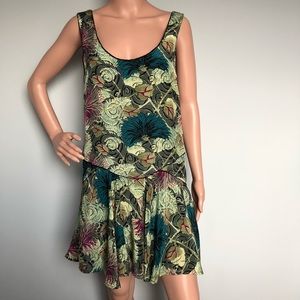 Free People Green Printed Dress